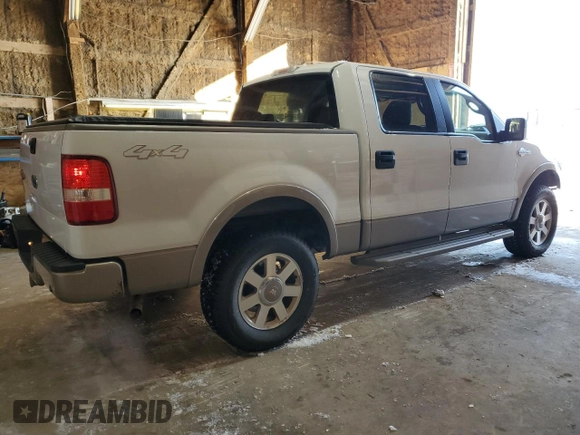 2005 Ford F-150 XLT with VIN 1FTPW14545KE70536, listed as a Copart auction lot 45959845 with 185,522 mi miles and Clean Title. Bid and sale history available at carsss.com. Image 3.