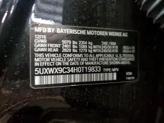2017 BMW X3 xDrive28i z VIN 5UXWX9C34H0T19833, wystawiony jako Copart lot #59721315 z przebiegiem 91 328 mil mil oraz Czysty tytuł • Clean title. Historia ofert i sprzedaży dostępna na DreamBid. Obrazek 13.
