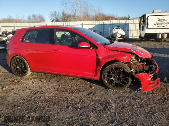 2016 Volkswagen Golf GTI SE with VIN 3VW4T7AU4GM067501, listed as a Copart auction lot 82313894 with 135,879 mi miles and Salvage Title. Bid and sale history available at carsss.com. Image 4.