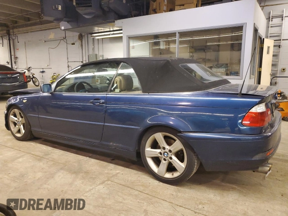 2005 BMW 3 Series 325Ci with VIN WBABW33465PL37310, listed as a Copart auction lot 49470975 with 155,995 mi miles and Salvage title. Bid and sale history available at DreamBid. Image 2.