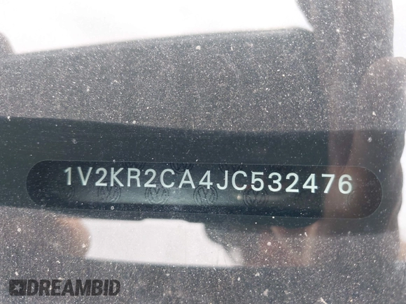 2018 Volkswagen Atlas SE z VIN 1V2KR2CA4JC532476, wystawiony jako IAAI lot #42070722 z przebiegiem 155 320 mil mil oraz . Historia ofert i sprzedaży dostępna na DreamBid. Obrazek 17.