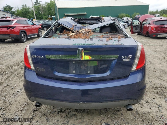 2011 Lincoln MKS with VIN 1LNHL9ER8BG606464, listed as a Copart auction lot 62649624 with 0 mi miles and Salvage Title. Bid and sale history available at carsss.com. Image 6.
