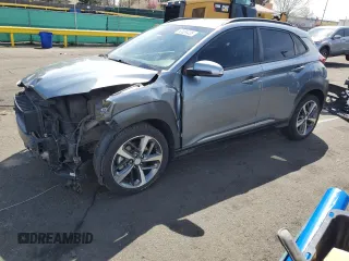2020 Hyundai Kona Limited with VIN KM8K3CA56LU412119, listed as a Copart auction lot 52024435 with 55,128 mi miles and Salvage Title. Bid and sale history available at carsss.com. Image 1.