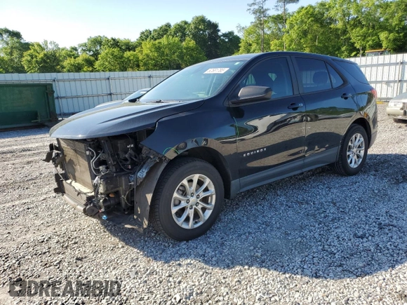 2020 Chevrolet Equinox LS z VIN 2GNAXSEV1L6202722, wystawiony jako Copart lot #52581785 z przebiegiem 62 940 mil mil oraz Szkoda całkowita • Salvage title. Historia ofert i sprzedaży dostępna na DreamBid. Obrazek 1.