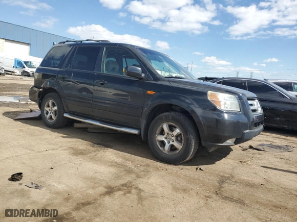 2007 Honda Pilot EX-L with VIN 2HKYF18757H506901, listed as a Copart auction lot 52852195 with 230,908 mi miles and Salvage Title. Bid and sale history available at carsss.com. Image 4.
