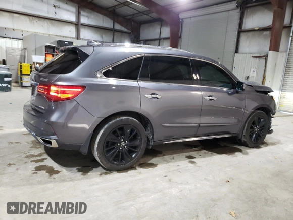 2017 Acura MDX w/Advance Pkg with VIN 5FRYD4H82HB012431, listed as a Copart auction lot 82156564 with 88,397 mi miles and Clean Title. Bid and sale history available at carsss.com. Image 3.
