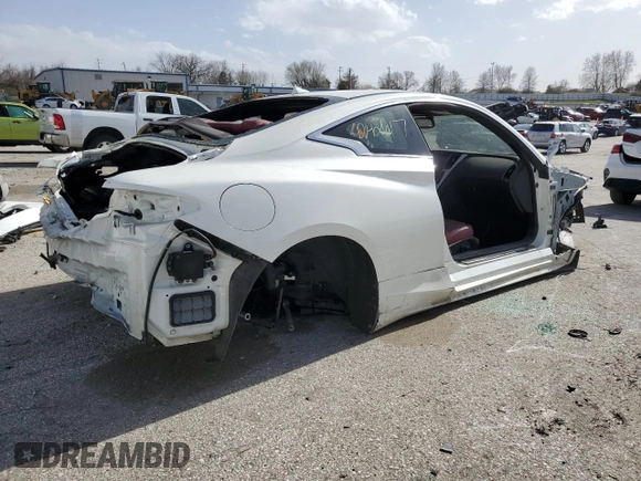 2017 Infiniti Q60 Red Sport 400 with VIN JN1FV7EL2HM700875, listed as a Copart auction lot 47393185 with Not provided miles and Salvage title. Bid and sale history available at DreamBid. Image 3.
