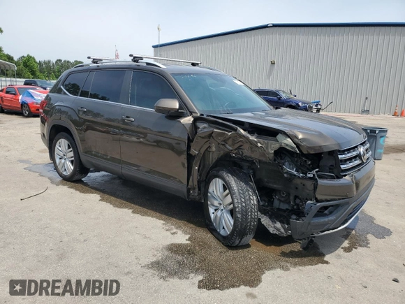 2019 Volkswagen Atlas SE with VIN 1V2WR2CAXKC521646, listed as a Copart auction lot 57383735 with 89,832 mi miles and Salvage title. Bid and sale history available at DreamBid. Image 4.