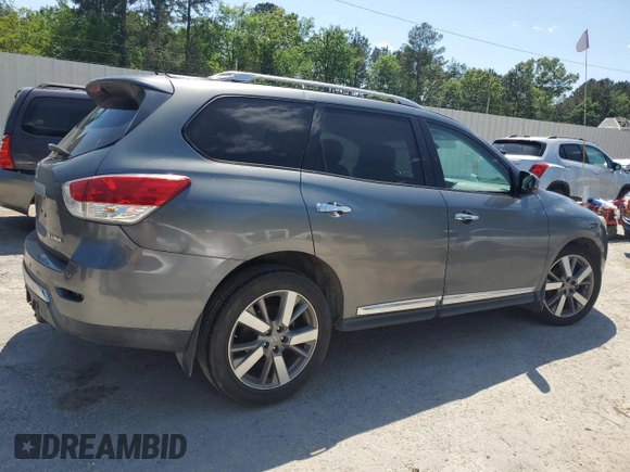 2016 Nissan Pathfinder S with VIN 5N1AR2MN4GC615599, listed as a Copart auction lot 52040665 with 140,013 mi miles and Salvage Title. Bid and sale history available at carsss.com. Image 3.