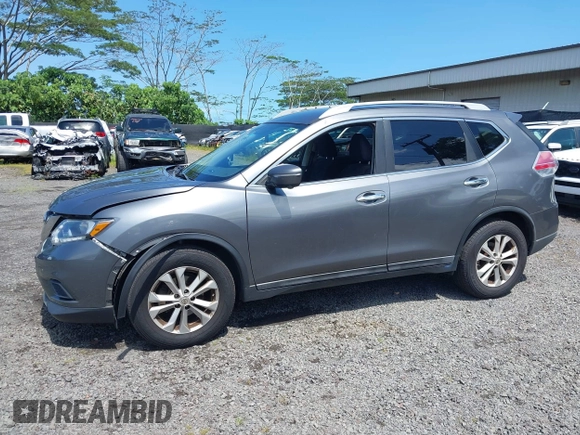 2015 Nissan Rogue SV with VIN 5N1AT2MT5FC852228, listed as a IAAI auction lot 41915519 with 296,091 mi miles. Bid and sale history available at carsss.com. Image 14.