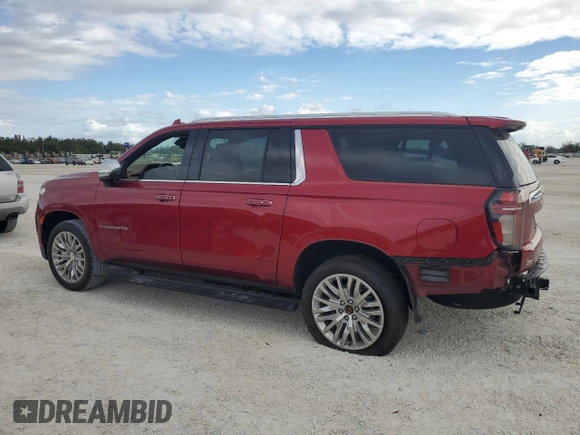 2023 Chevrolet Suburban Premier with VIN 1GNSKFKT2PR309933, listed as a Copart auction lot 79028294 with Not Provided miles and Salvage Title. Bid and sale history available at DreamBid. Image 2.