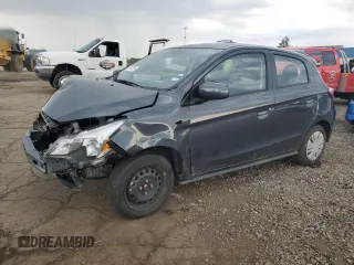 2024 Mitsubishi Mirage ES with VIN ML32AUHJ6RH026307, listed as a Copart auction lot 61737485 with 8,853 mi miles and Salvage title. Bid and sale history available at DreamBid. Image 1.