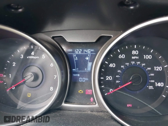 2013 Hyundai Veloster w/Gray Int with VIN KMHTC6AD2DU141462, listed as a IAAI auction lot 42136445 with 122,146 mi miles and . Bid and sale history available at DreamBid. Image 7.