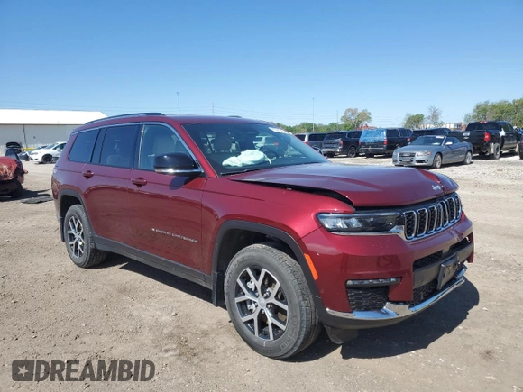 2024 Jeep Grand Cherokee Limited with VIN 1C4RJKBG3R8916325, listed as a Copart auction lot 55571865 with 35,657 mi miles and Salvage title. Bid and sale history available at DreamBid. Image 4.