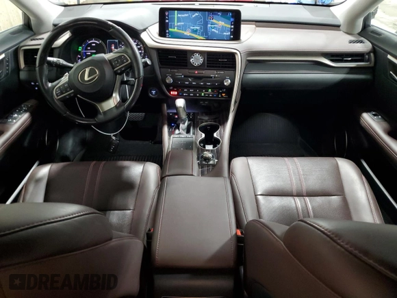 2020 Lexus RX 450h with VIN 2T2JGMDA8LC049608, listed as a Copart auction lot 58068145 with 67,935 mi miles and Salvage title. Bid and sale history available at DreamBid. Image 8.