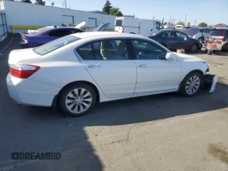 2014 Honda Accord Sedan EX-L with VIN 1HGCR2F80EA080785, listed as a Copart auction lot 51948135 with 126,061 mi miles and Salvage Title. Bid and sale history available at carsss.com. Image 3.