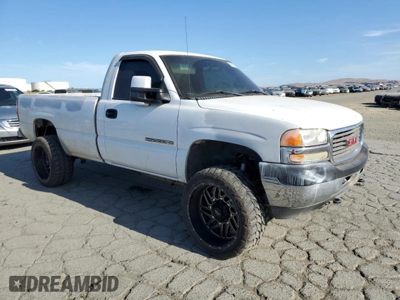 2002 GMC Sierra 2500HD SLE z VIN 1GTHC24G22E267031, wystawiony jako Copart lot #58606335 z przebiegiem Nie podano mil oraz Szkoda całkowita • Salvage title. Historia ofert i sprzedaży dostępna na DreamBid. Obrazek 4.