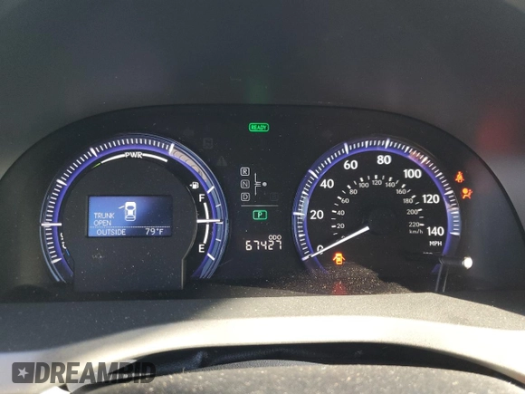 2011 Lexus HS with VIN JTHBB1BA9B2045975, listed as a Copart auction lot 77708264 with 67,427 mi miles and Salvage Title. Bid and sale history available at carsss.com. Image 9.