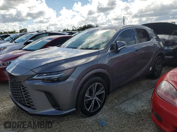 2023 Lexus RX with VIN 2T2BBMCA7PC001561, listed as a Copart auction lot 74133804 with 17,180 mi miles and Non Repairable. Bid and sale history available at carsss.com. Image 1.