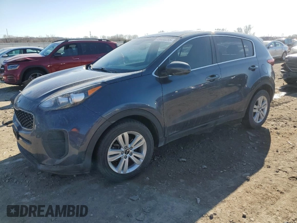 2018 Kia Sportage LX with VIN KNDPM3AC1J7478966, listed as a Copart auction lot 49420255 with 121,558 mi miles and Salvage Title. Bid and sale history available at carsss.com. Image 1.