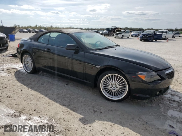 2007 BMW 6 Series 650i z VIN WBAEK13547CN83126, wystawiony jako Copart lot #42952175 z przebiegiem 95 944 mil mil oraz Nie do naprawy • Non repairable. Historia ofert i sprzedaży dostępna na DreamBid. Obrazek 4.