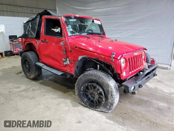 2014 Jeep Wrangler Sport with VIN 1C4AJWAG6EL139619, listed as a Copart auction lot 54935445 with 79,001 mi miles and Salvage title. Bid and sale history available at DreamBid. Image 4.