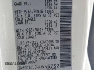 2024 Nissan Frontier S z VIN 1N6ED1CL0RN656752, wystawiony jako Copart lot #58395375 z przebiegiem 22 937 mil mil oraz Szkoda całkowita • Salvage title. Historia ofert i sprzedaży dostępna na DreamBid. Obrazek 12.