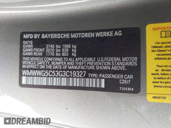 2016 MINI Convertible с VIN WMWWG5C53G3C19327, выставлен на аукционе IAAI как лот 42030590 с пробегом 33 898 миль миль и . История ставок и продаж доступна на DreamBid. Изображение 9.