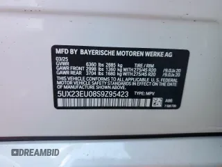 2025 BMW X5 xDrive40i z VIN 5UX23EU08S9Z95423, wystawiony jako Copart lot #55777635 z przebiegiem 695 mil mil oraz Szkoda całkowita • Salvage title. Historia ofert i sprzedaży dostępna na DreamBid. Obrazek 13.