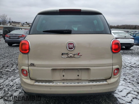 2015 FIAT 500L Lounge with VIN ZFBCFACH5FZ033778, listed as a Copart auction lot 42544395 with 20,888 mi miles and Salvage Title. Bid and sale history available at carsss.com. Image 6.