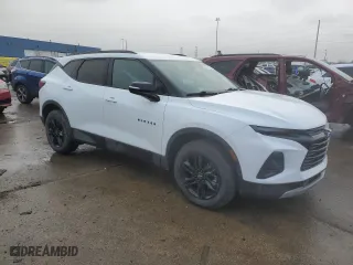 2022 Chevrolet Blazer LT with VIN 3GNKBCR48NS174089, listed as a Copart auction lot 46798635 with 52,459 mi miles and Salvage Title. Bid and sale history available at carsss.com. Image 4.