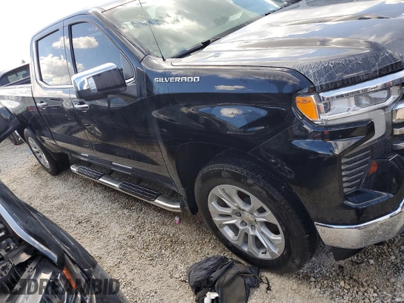 2024 Chevrolet Silverado 1500 LTZ with VIN 3GCUDGED5RG111503, listed as a Copart auction lot 74973234 with Not Provided miles and Non Repairable. Bid and sale history available at DreamBid. Image 4.