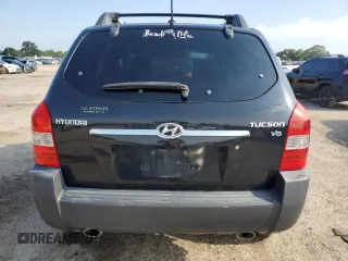 2008 Hyundai Tucson SE with VIN KM8JN12D58U881256, listed as a Copart auction lot 67509304 with 178,522 mi miles and Salvage Title. Bid and sale history available at carsss.com. Image 6.