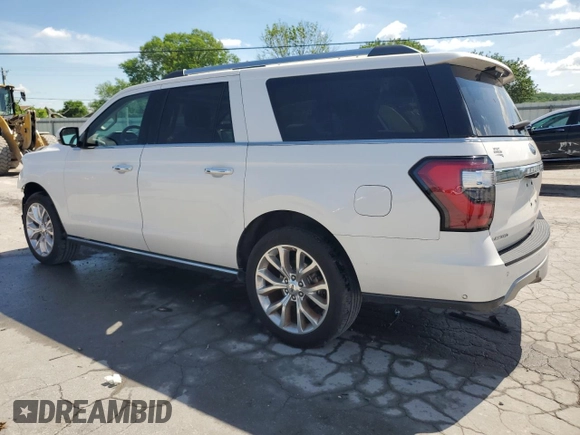 2018 Ford Expedition Max Limited z VIN 1FMJK1KT9JEA12109, wystawiony jako Copart lot #55788065 z przebiegiem 55 062 mil mil oraz Szkoda całkowita • Salvage title. Historia ofert i sprzedaży dostępna na DreamBid. Obrazek 2.