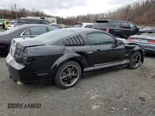 2007 Ford Mustang GT Deluxe with VIN 1ZVHT82H075356342, listed as a Copart auction lot 82543924 with 38,367 mi miles and Salvage Title. Bid and sale history available at carsss.com. Image 3.