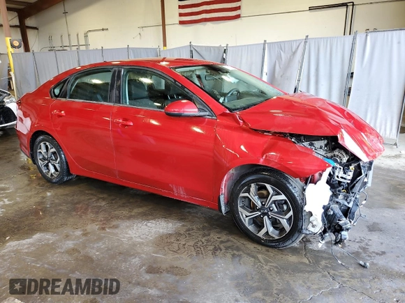 2019 Kia Forte LXS with VIN 3KPF24AD1KE112393, listed as a Copart auction lot 60515485 with 45,725 mi miles and Salvage title. Bid and sale history available at DreamBid. Image 4.