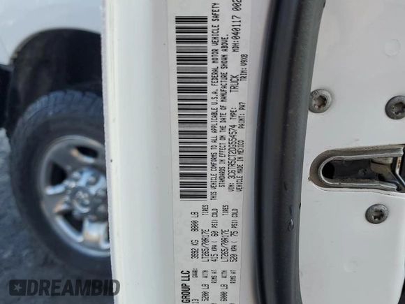 2013 Ram 2500 Tradesman with VIN 3C6TR5CT2DG554574, listed as a Copart auction lot 85087114 with Not provided miles and Salvage title. Bid and sale history available at DreamBid. Image 15.