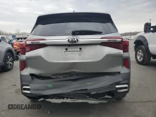 2021 Kia Seltos SX with VIN KNDETCA29M7188710, listed as a Copart auction lot 50831985 with 46,881 mi miles and Salvage Title. Bid and sale history available at carsss.com. Image 6.