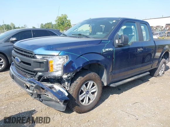 2019 Ford F-150 XL with VIN 1FTEX1EB9KKC09133, listed as a IAAI auction lot 40319582 with 151,728 mi miles. Bid and sale history available at carsss.com. Image 2.