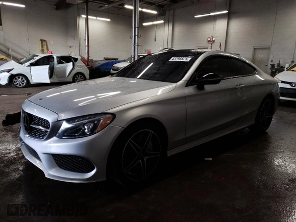 2017 Mercedes-Benz C 43 AMG with VIN WDDWJ6EB9HF573577, listed as a Copart auction lot 42295675 with 84,174 mi miles and Salvage Title. Bid and sale history available at carsss.com. Image 1.