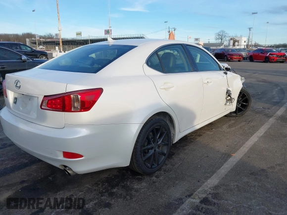 2013 Lexus IS 250 with VIN JTHCF5C27D5063030, listed as a IAAI auction lot 41475197 with 120,501 mi miles and . Bid and sale history available at DreamBid. Image 4.