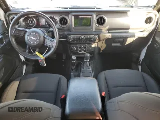 2022 Jeep Wrangler Unlimited Sport with VIN 1C4HJXDNXNW132525, listed as a Copart auction lot 72717044 with 23,215 mi miles and Salvage Title. Bid and sale history available at DreamBid. Image 8.