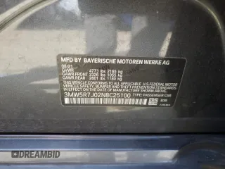 2022 BMW 3 Series 330i xDrive with VIN 3MW5R7J02N8C25100, listed as a Copart auction lot 48193255 with 37,122 mi miles and Salvage Title. Bid and sale history available at carsss.com. Image 14.