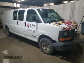 2006 GMC Savana Cargo Van with VIN 1GTGG29V261128876, listed as a Copart auction lot 44352625 with 230,977 mi miles and Salvage Title. Bid and sale history available at carsss.com. Image 4.