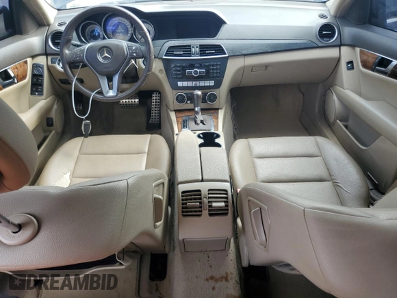 2012 Mercedes-Benz C 250 Sport with VIN WDDGF4HB3CR198945, listed as a Copart auction lot 60366965 with Not provided miles and Clean title. Bid and sale history available at DreamBid. Image 8.