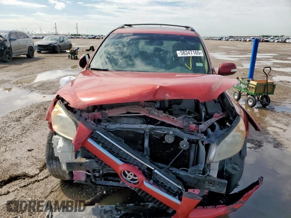 2010 Toyota RAV4 Limited with VIN 2T3DF4DV9AW082112, listed as a Copart auction lot 58347165 with 180,495 mi miles and Salvage title. Bid and sale history available at DreamBid. Image 5.