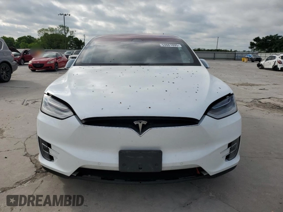 2020 Tesla Model X Long Range with VIN 5YJXCBE24LF253100, listed as a Copart auction lot 53601095 with Not Provided miles and Salvage Title. Bid and sale history available at carsss.com. Image 5.