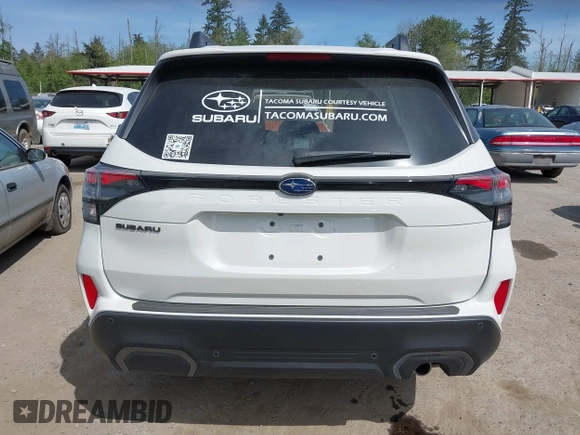 2025 Subaru Forester Limited с VIN JF2SLDRC7SH483870, выставлен на аукционе IAAI как лот 42164753 с пробегом 1 538 миль миль и . История ставок и продаж доступна на DreamBid. Изображение 17.