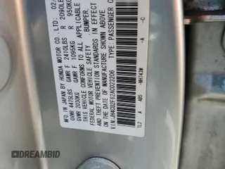 2010 Acura TSX with VIN JH4CU2F62AC023206, listed as a Copart auction lot 62390285 with Not provided miles and Salvage title. Bid and sale history available at DreamBid. Image 12.