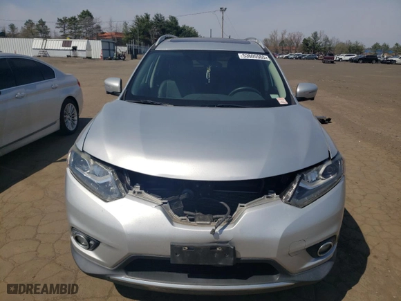 2015 Nissan Rogue SL with VIN 5N1AT2MV3FC787865, listed as a Copart auction lot 53605565 with 95,078 mi miles and Salvage Title. Bid and sale history available at carsss.com. Image 5.